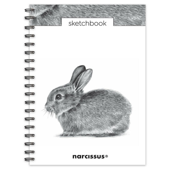 Szkicownik B5 Królik na spirali gładki 60k