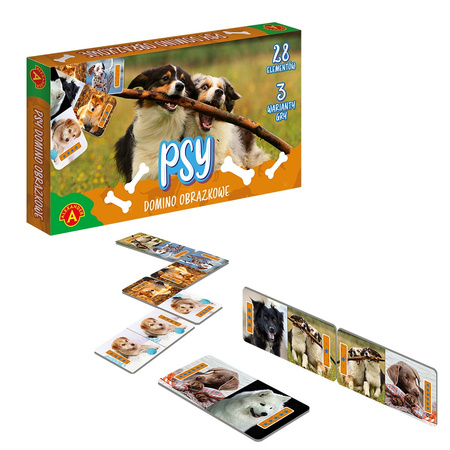 Gra Domino obrazkowe Psy