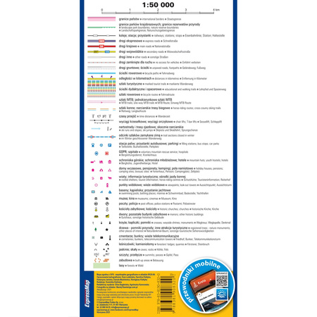 Beskid Śląski mapa turystyczna 1:50 000 laminat 2023