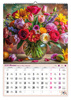 Kalendarz 2026 ścienny Piękne bukiety A2 V6