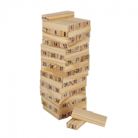 Gra Wieża drewniana cyfry