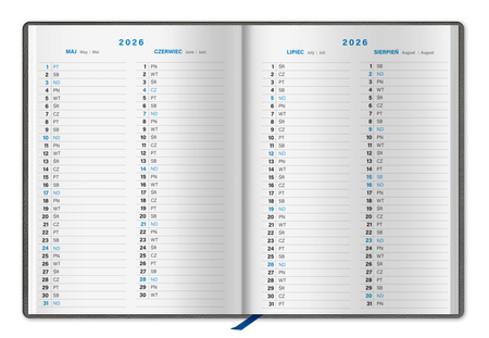 Kalendarz 2026 Midi