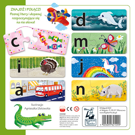 Układanki malucha Alfabet Kapitan Nauka