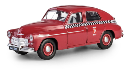 PRL Warszawa M20 TAXI bordowy