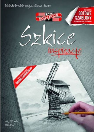 Blok A4 inspiracje2 szkice Koh-i-Noor 20 arkuszy 110 g