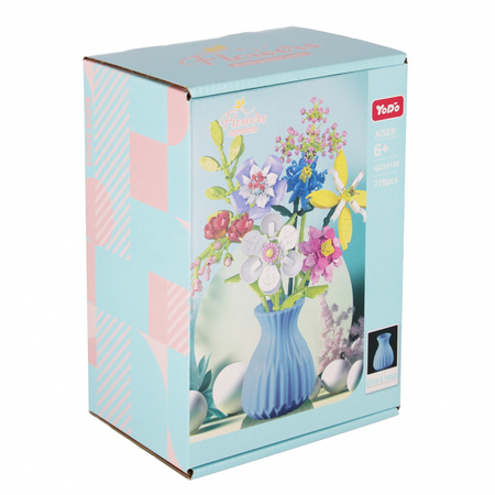 Klocki konstrukcyjne Kwiaty 778 elementów