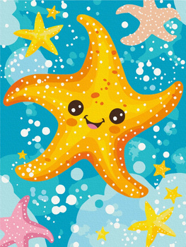 Malowanie po numerach BRUSHME 30x40 cm Kids Rozgwiazda