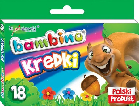 Kredki ołówkowe Bambino 18 kolorów