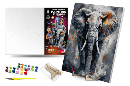 Malowanie po numerach Majestatyczny Słoń 40x50 cm