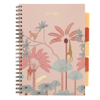 Kołozeszyt Strigo A4 Project Book Afryka pastelowo beżowy kratka