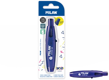 Korektor w taśmie mini Milan ACID 1 sztuka na blistrze niebieski