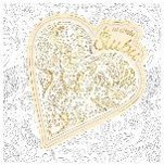 Karnet KW Ślub serce Pattern
