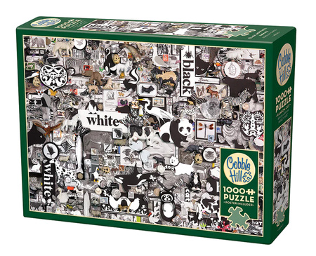 Puzzle 1000 Czarno-białe Zwierzęta 112996