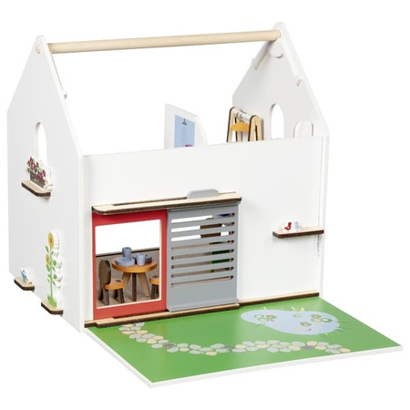 Przenośny domek dla lalek Eco House z akcesoriami Goki