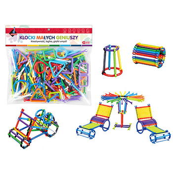 Klocki konstrukcyjne Patyki 173 elementy zdjecia