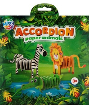 Zestaw do złożenia zwierzątek z papieru Dżungla