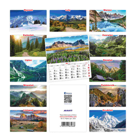 Kalendarz 2026 Piękno Gór KD-32