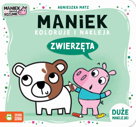 Zwierzęta. Maniek koloruje i nakleja