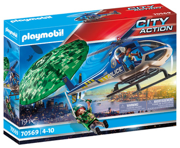 Playmobil Policyjny śmigłowiec: Ucieczka ze spadochronem 70569