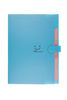 Teczka A4 plastikowa z 5 przegródkami niebieska