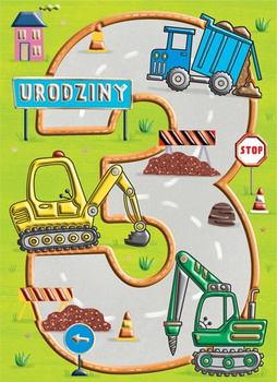 Karnet B6 Budowa 3 Urodziny