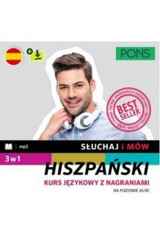 Słuchaj i mów PONS hiszpański pakiet 3w1 A1/B1 w.2