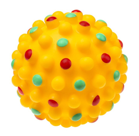 Piłka wzmocniona piszcząca 11,2 cm dla zwierząt 1szt. mix