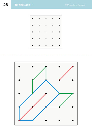 Trening oczu 1. 40 ćwiczeń stymulujących i usprawniających ruchy optomotoryczne oczu