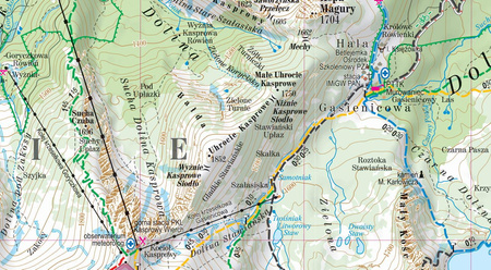 Tatry laminowana mapa turystyczna 1:27 000