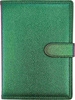 Kalendarz 2026 B5 dzienny z zapięciem hologram zielony