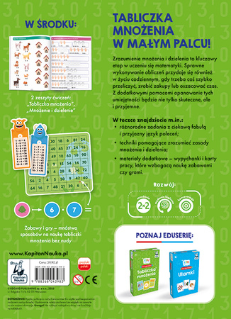 Mnożenie i dzielenie. Teczka edukacyjna. Kapitan Nauka. EDUseria