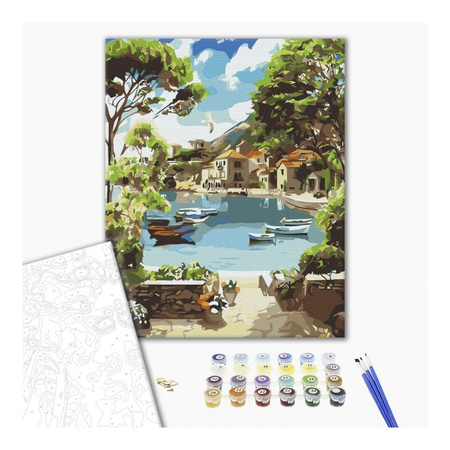 Malowanie po numerach BRUSHME 40x50cm Lazurowa zatoka