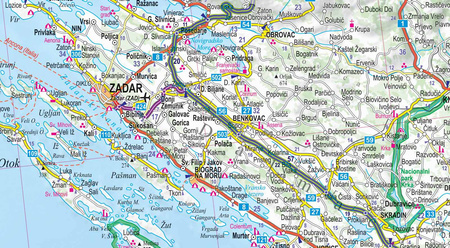 Chorwacja mapa samochodowa 1:650 000 papier 2019