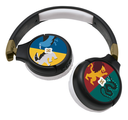 Składane słuchawki Harry Potter 2 w 1 Bluetooth i przewodowe z zabezpieczeniem głośności dla dzieci HPBT010HP