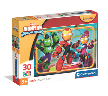 Puzzle 30 Super kolor Iron Man and His Awesome Friends 20839