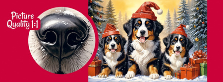 Puzzle 1000 CherryPazzi Holiday Puppies 31254