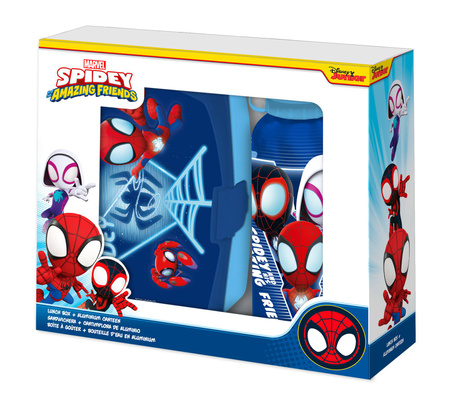 Zestaw śniadaniówka + bidon 500ml Spidey SP50102