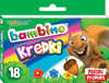 Kredki ołówkowe Bambino 18 kolorów