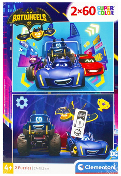 Puzzle 2 x 60 Super Kolor Batwheels 24812