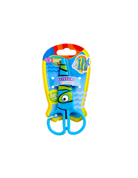 Nożyczki plastikowe Colorino Kids z oczkiem 12,5 cm blister mix.