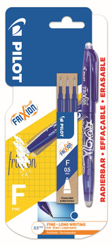 Pióro kulkowe Frixion Pilot 0,5 niebieskie+ 3x wkłady blister