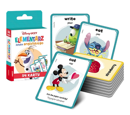 Disney Uczy Karty do elementarza Języka Angielskiego UEK-9302