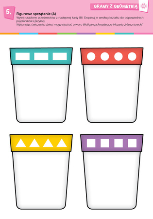 Geometria sensoryczna Kreatywne karty pracy rozwijające zdolności matematyczne dzieci w wieku przedszkolnym i wczesnoszkolnym