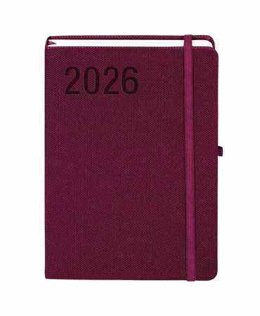 Kalendarz 2026 Rubi A5 DNS bordowy