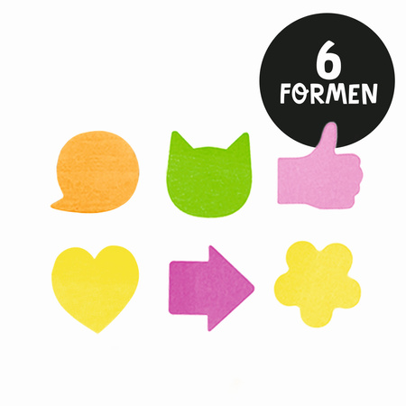 Karteczki samoprzylepne mini 1szt.mix