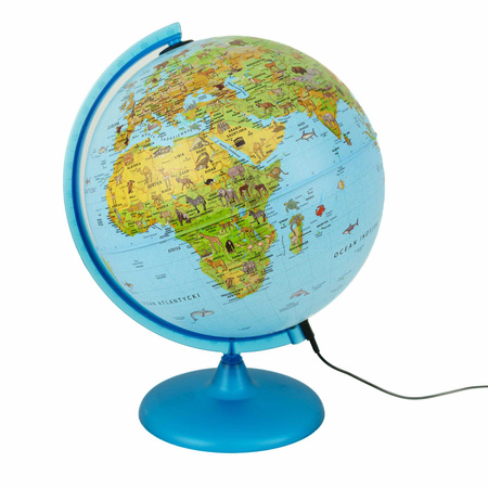 Globus Safari podświetlany ze zwierzętami  30 cm