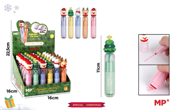 Zakreślacz ze stempelkiem Świąteczny 1szt.mix