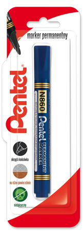 Marker permenentny z ściętą końcówka N860 niebieski 1 szt.