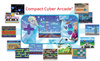 Konsola podręczna Compact Cyber Arcade®  Frozen - ekran 2,5'' 150 gier w tym 10 z Frozen JL2367FZ
