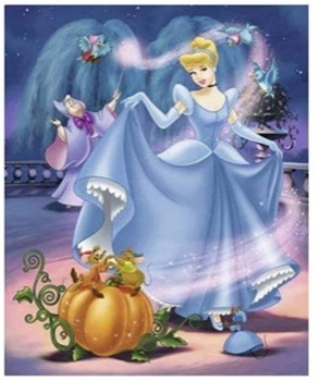 Diamentowa Mozaika Kopciuszek z dynią NO-1008689